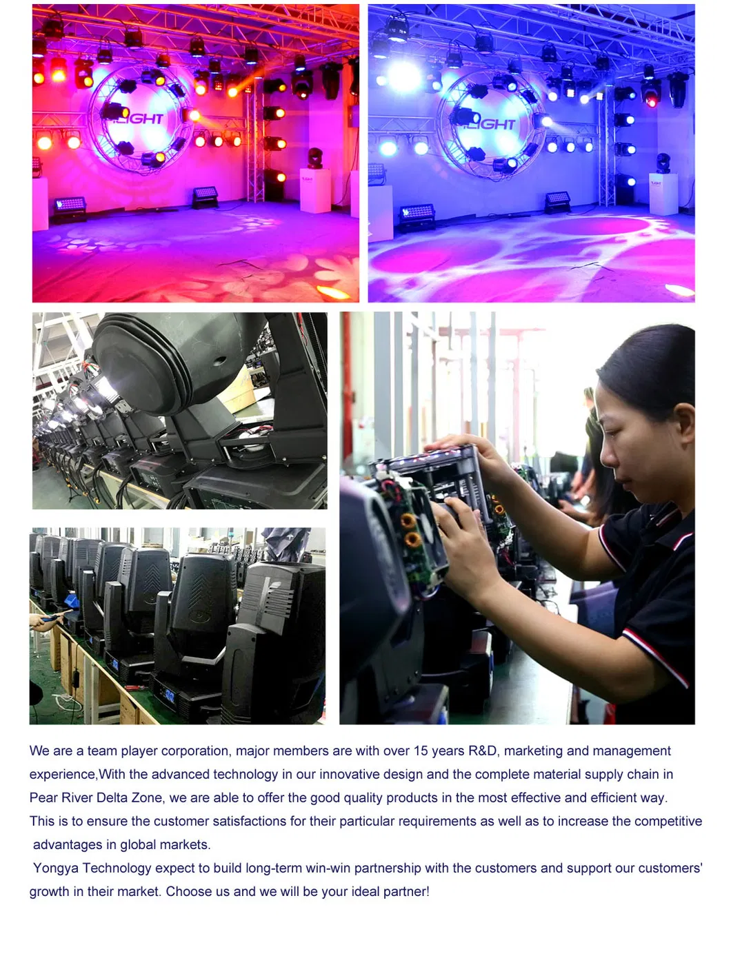 18PCS 15W PAR Light Use Indoor Stage Light Disco Stage Bar with Zoom Function