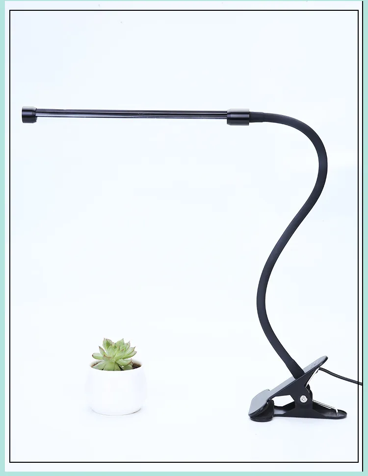 2 Heads Clip on Desk Sunlike Gooseneck 10 Dimmable Levels 4/8/12h Timer Setting 3 Switch Modes Full Spectrum LED Plant Lights for Indoor Plants