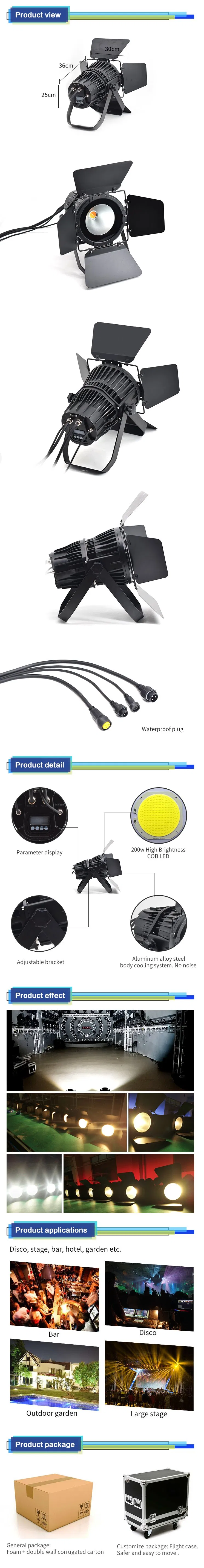 200W COB Waterproof Wall Washer Surface Light for Outdoor Lighting