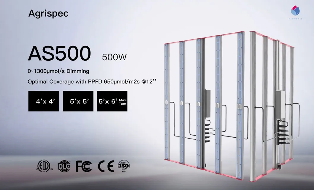 Dimming 500W Greenhouse LED Grow Lights