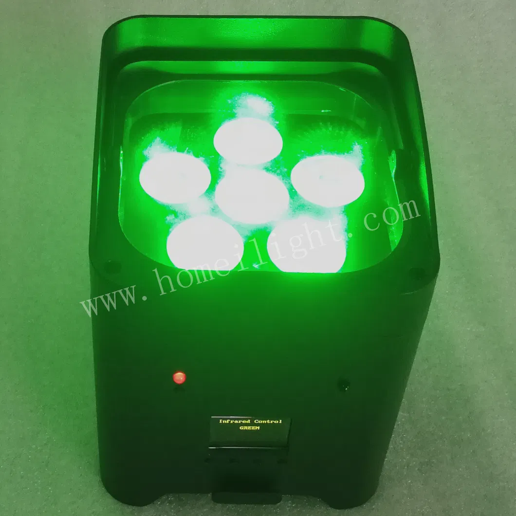 Direct Selling 6PCS 6 in 1 Wireless Remote Control WiFi Battery PAR Light Stage Performance Wedding Mini PAR Light
