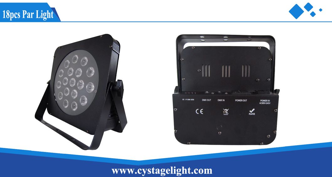 Flat PAR Light 18X3w RGB Colorful Mini Party LED Light