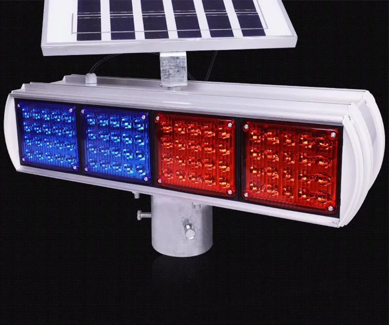 IP68 Road Safety Lamp Solar Burst Flash Lamp Single Solar Powered LED Traffic Warning Light