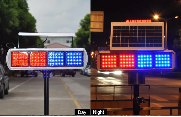 IP68 Road Safety Lamp Solar Burst Flash Lamp Single Solar Powered LED Traffic Warning Light