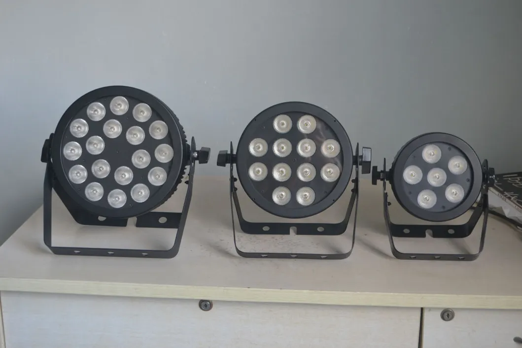 LED Mini Slim Flat PAR PRO Light for Stage, Event, Lighting with Powercon Aluminium Housing and Ce Certification