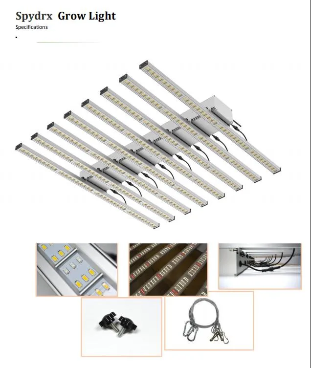 Newest IP65 Full Spectrum 800W 1000W Commercial LED Grow Light for Vertical Farm