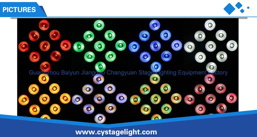 Professional Home Party Disco Lighting Wireless 9PCS 10W LED PAR, DMX 4in1 LED Flat PAR