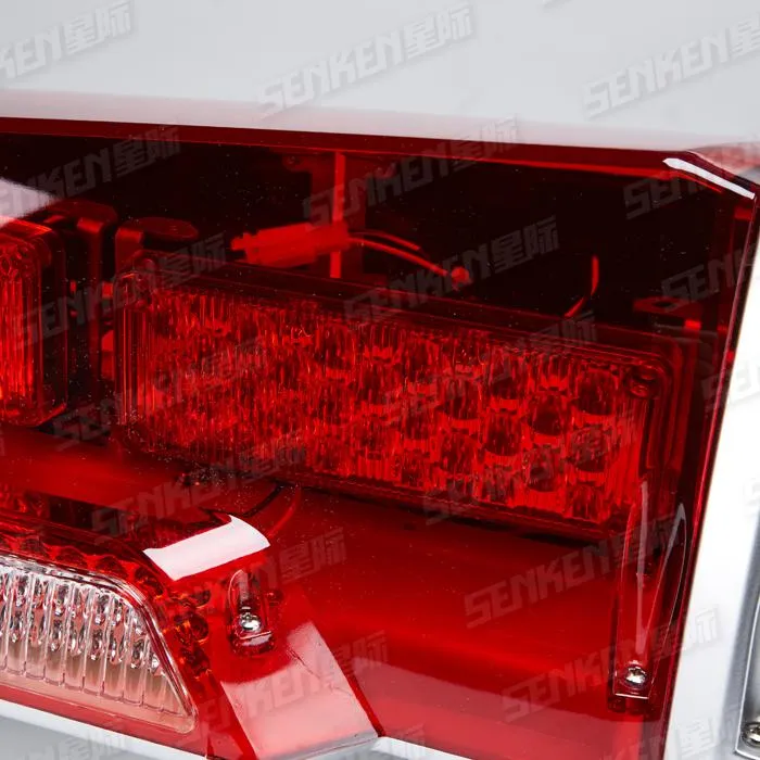 Senken Fierce Siren & Speaker Double Layer LED/Xenon Light Full Bright Police Full-Size Long Light Bar