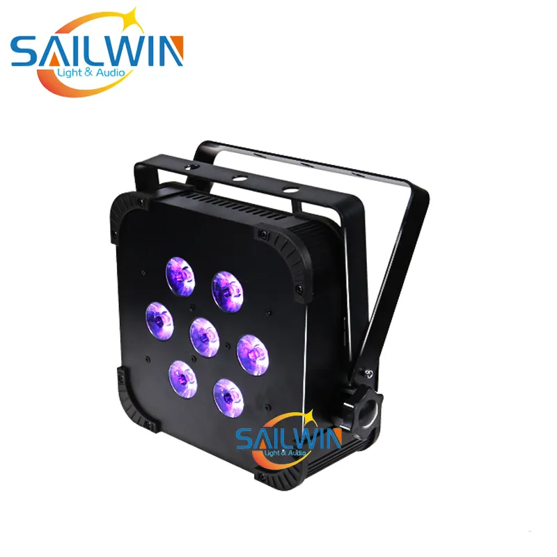 Stage Wedding Party DMX512 Wireless 7X18W LED PAR Light
